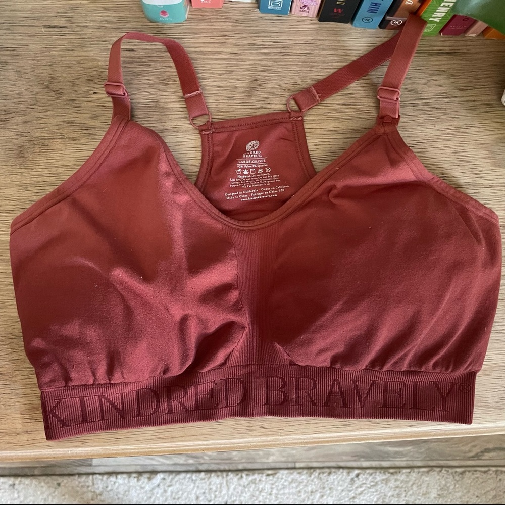 Kindred Bravely Sublime Nursing Sports Bra - Ombré Terracotta - Size L